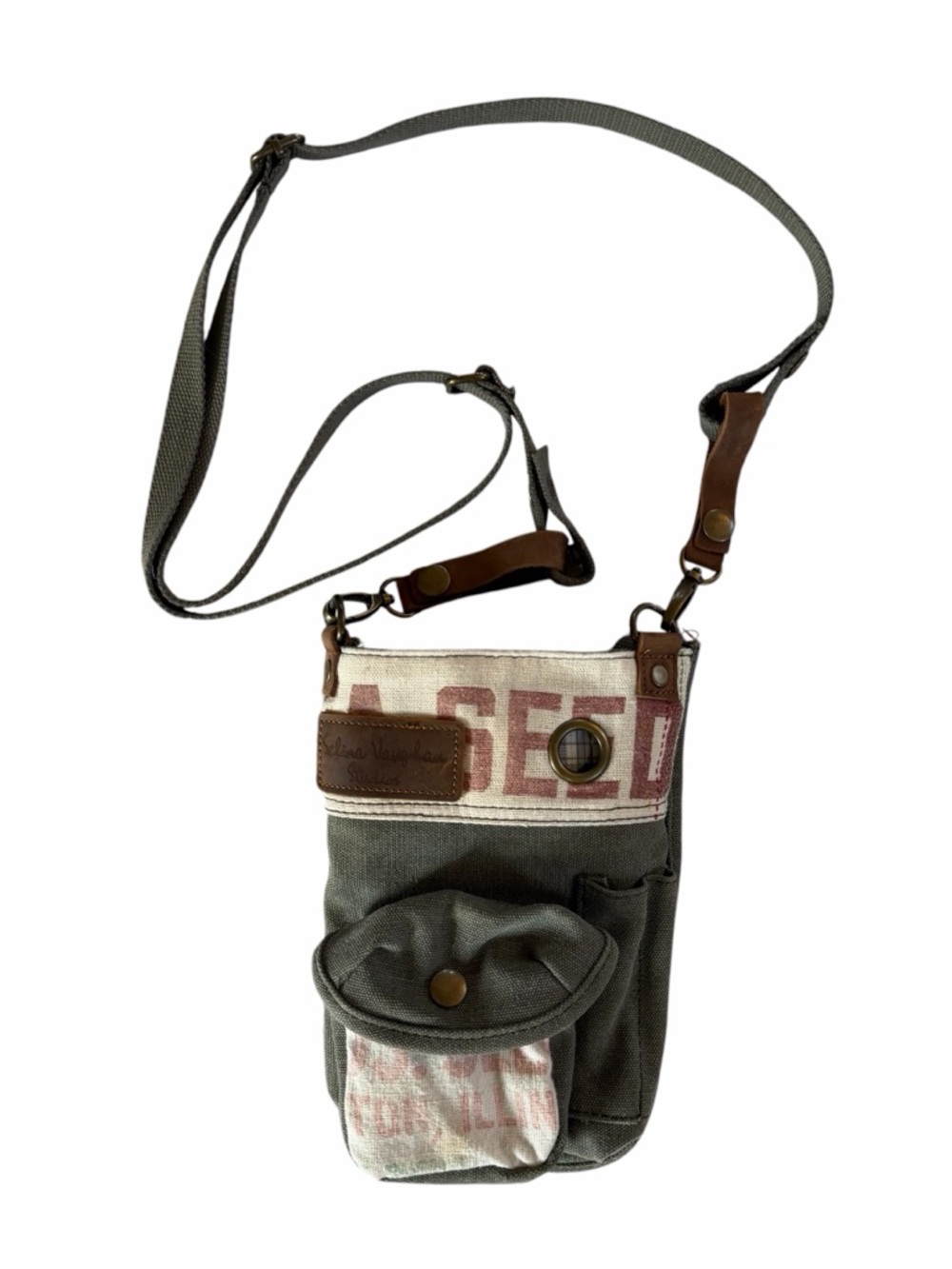 Selina Vaughan Studios Canvas Crossbody Bag